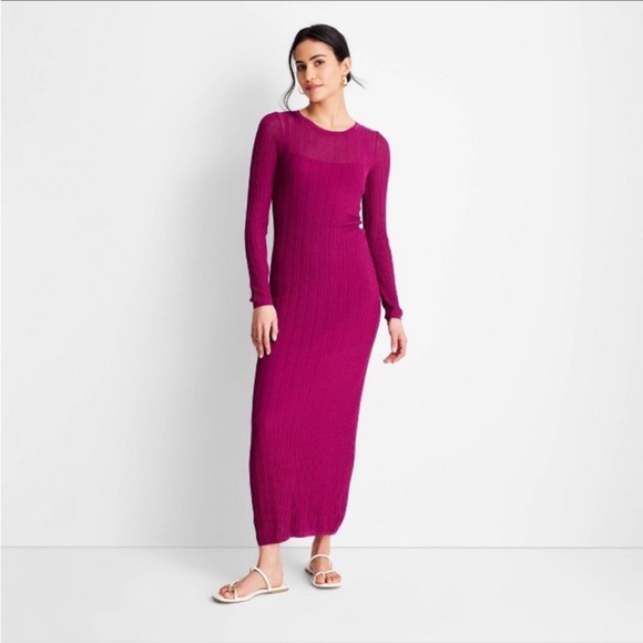 future collective Dresses & Skirts - Nwt Women's Long Sleeve Sheer Midi Dress - Future
Collective with Jenny K. Lopez